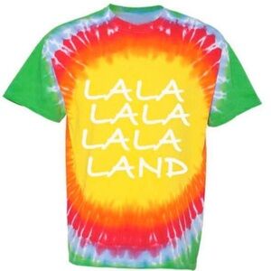 Green velvet La La Land tie-dye T-shirt small